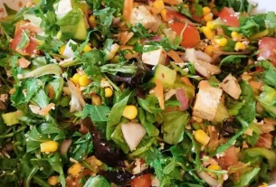 Colourful mixed salad